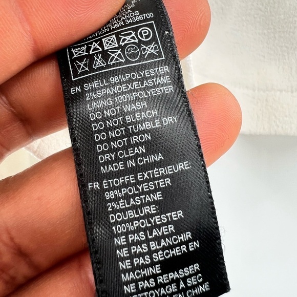 Forever 21 white asymetrical jacket full zip size S - Picture 5 of 7